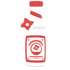 Thai fragrance traditional hand drawn 