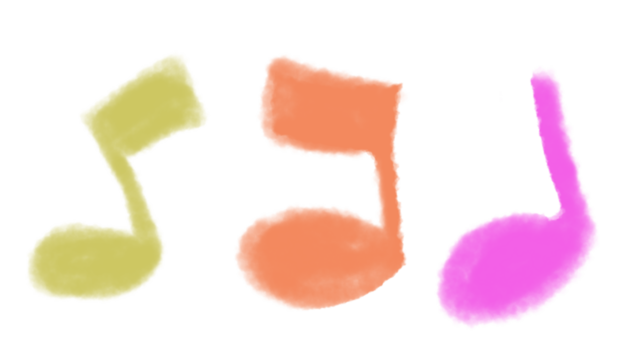 A playful and artistic set of colorful musical notes drawn with a crayon texture, representing international European music with a vibrant, creative, and childlike charm. - Powered by Adobe