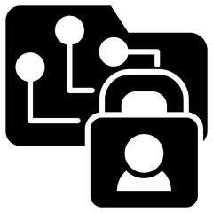Data Privacy Glyph Icon