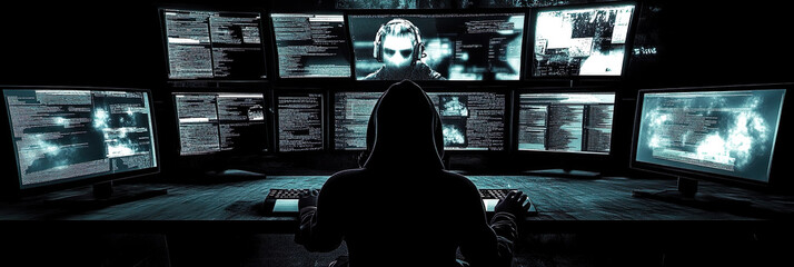 フードを被ったハッカー05