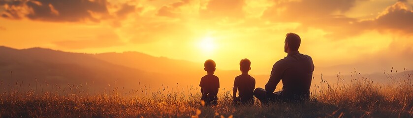 A father giving his son advice about life and growing up