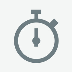 Stopwatch icon, timer, clock, countdown, time management, sports, speed, tracking, precision, measurement.