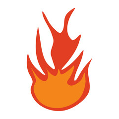 Cute Fire Illustration Set