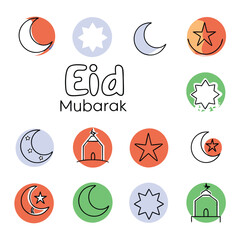 Eid Mubarak Icon Collection