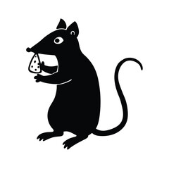 black and white cartoon mouse
