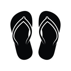 flip flops on white background