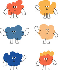 Cute cartoon doodle character. Funny cartoon character illustration. Vector design element for art, logo, social media, branding, print, sticker, poster, banner, ETC.