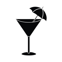 cocktail glass with a cocktail