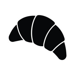 vector illustration of a croissant with chocolate
