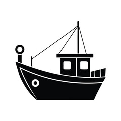 fishing boat vector illustration