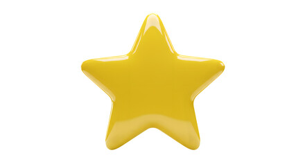 Obraz premium Emoji Three Stars. Emotion 3d cartoon icon. Yellow emoticon. Vector illustration, Generated Ai