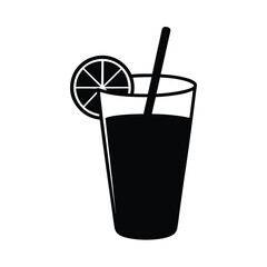 glass of cola with ice