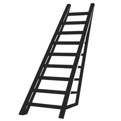 Ladder silhouette vector illustration