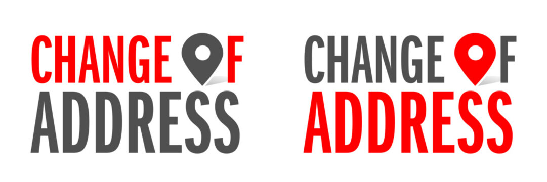 Change of address