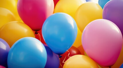 Vibrant Luftballons. A Celebration of Colourful Balloons for Birthdays and Fun Games