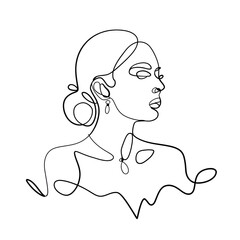 girl with earring coloring page 