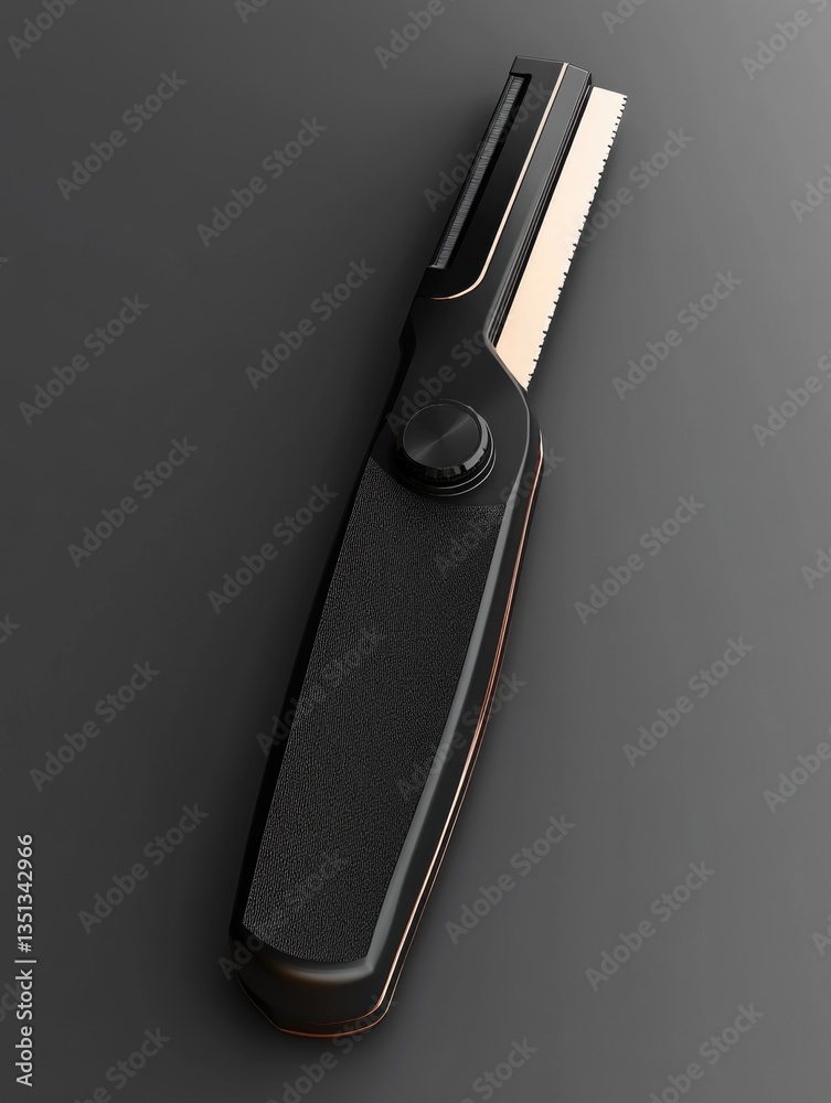 Aufkleber a close-up view of a knife lying on a table