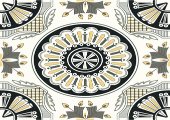Bengali nakshi design
