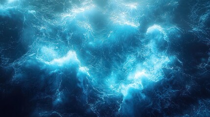 Fototapeta premium Ocean waves, deep blue