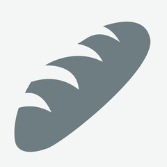Bread icon, fresh loaf, bakery product, warm colors, simple design.