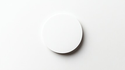 White Circle Minimalist Design: A Simple, Clean Aesthetic