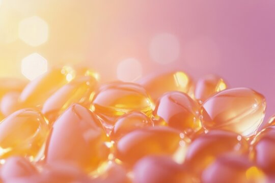 A close-up photo of a handful of colorful pills