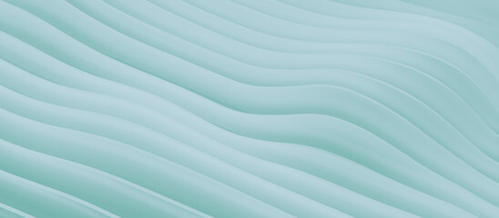 Obraz premium Wavy lines pattern design template. Diagonal curved gradient layered shapes abstract 3d rendering background