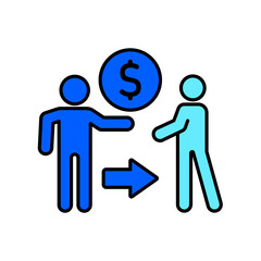 Obraz premium Icon a credit, isolated against a clean background.