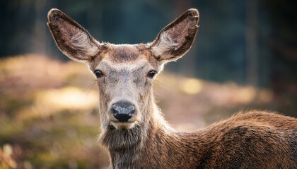 Fototapeta premium portrait of deer in nature