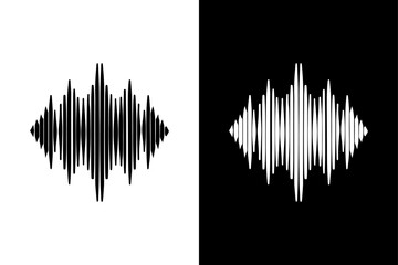 Low Amplitude Waveform Icon Perfect for Audio Graphics.