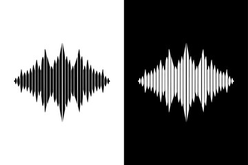 Low Amplitude Waveform Icon Perfect for Audio Graphics.