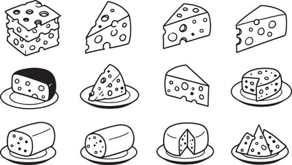 cheese icon or logo isolated sign symbol vector illustration - Collection of high quality black style vector icons
