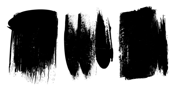 A mix of black brush strokes and grunge textures on a dark background, embodying artistic depth and creativity.