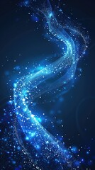 Abstract glowing blue spiral energy background