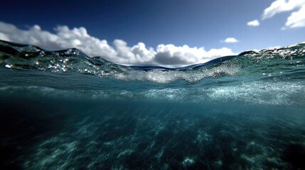 Fototapeta premium Underwater Ocean Waves