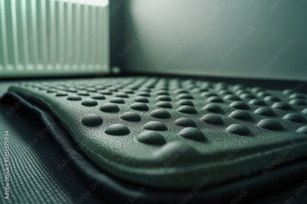 Leinwandbilder a detailed view of a keyboard on a table, suitable for use in educational or office settings