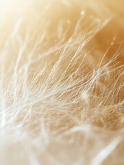 Close-Up Abstract of Psyllium Husk: Nature's Intricate Fibers and Textures Revealed in Stunning Detail