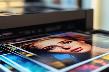 A close-up view of a printer on a table
