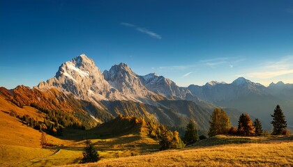 Fototapeta premium scenic view of european alps with zugspitze mountain