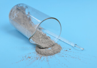 Zinc powder is a chemical element with the symbol Zn and atomic number 30.