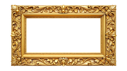 Gold rectangle picture frame