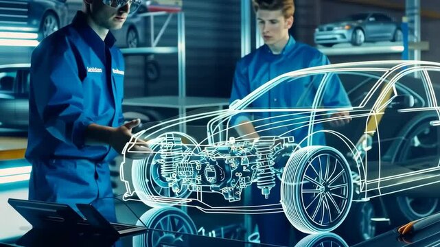 Engineers are using advanced holographic displays to better visualize complex automotive designs, while AIs fusion with mechanical engineering improves vehicle development and outcomes