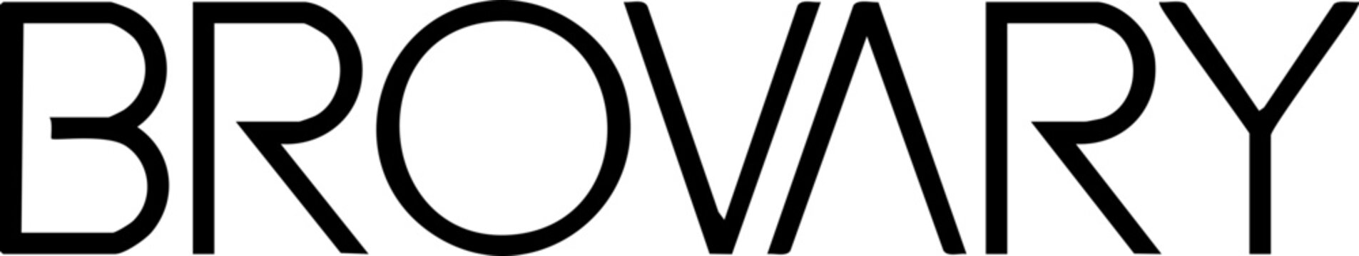 Bold and Modern Logo Design Featuring the Word 'BROVARY' in Sleek Typography for Branding, Marketing, Business Identity, or Graphic Design Projects.