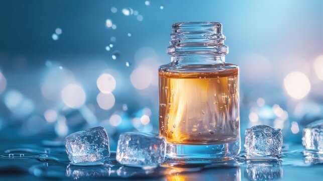 Close-up of smooth, translucent propanediol liquid showcasing its clarity and texture.