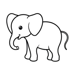 Naklejka premium elephant vector illustration