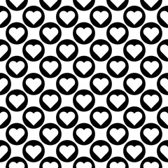 Heart textured seamless vector pattern for textile, fabrics, print, wallpaper, wrapping paper, clothing, celebration and background