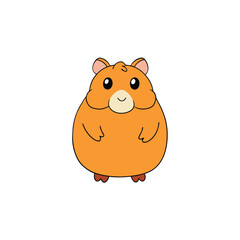 chubby-hamster-on-white-background