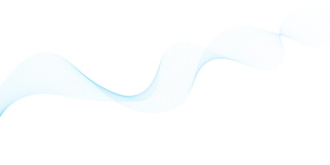 Abstract vector background with blue wavy lines. Blue wave background. Blue lines vector illustration. Curved wave. Abstract wave element.	