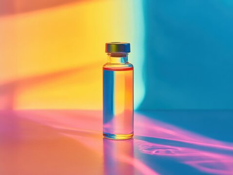 Soft Gradient of Transparent Dipropylene Glycol Fluid in an Elegant Abstract Composition