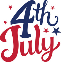 handwritten calligraphy with 4th of july phrases,